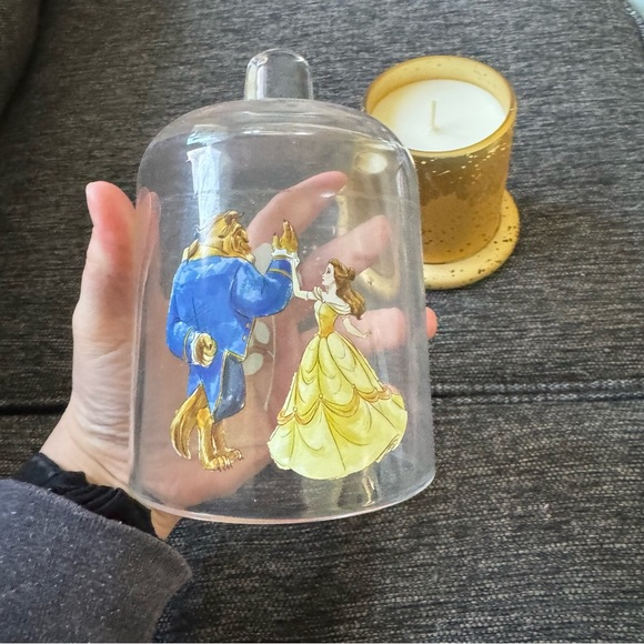 Charmed Aroma Beauty and the Beast Elegant Gold Candle with Red Rose 🌹 - Picture 3 of 6